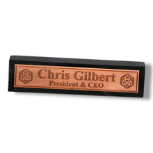 Load image into Gallery viewer, Desk Wedge Name Plate - PERSONALIZED - D20 - 11 Inches