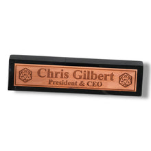 Load image into Gallery viewer, Desk Wedge Name Plate - PERSONALIZED - D20 - 11 Inches