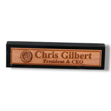 Load image into Gallery viewer, Desk Wedge Name Plate - PERSONALIZED - Wheel Tire - 11 Inches