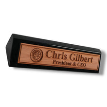 Load image into Gallery viewer, Desk Wedge Name Plate - PERSONALIZED - Wheel Tire - 11 Inches