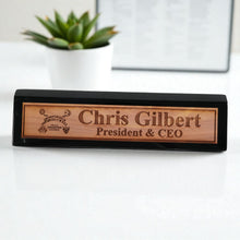 Load image into Gallery viewer, Desk Wedge Name Plate - PERSONALIZED - Spirit Board - 11 Inches