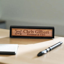 Load image into Gallery viewer, Desk Wedge Name Plate - PERSONALIZED - Spirit Board - 11 Inches