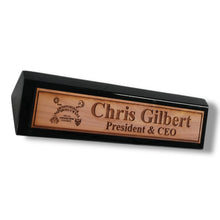 Load image into Gallery viewer, Desk Wedge Name Plate - PERSONALIZED - Spirit Board - 11 Inches