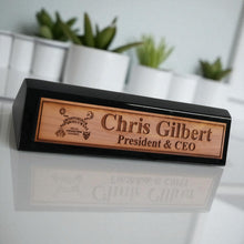 Load image into Gallery viewer, Desk Wedge Name Plate - PERSONALIZED - Spirit Board - 11 Inches