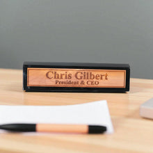 Load image into Gallery viewer, Desk Wedge Name Plate - Personalized Titles and Styles - 11 Inches