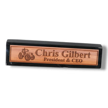Load image into Gallery viewer, Desk Wedge Name Plate - PERSONALIZED - Tractor - 11 Inches