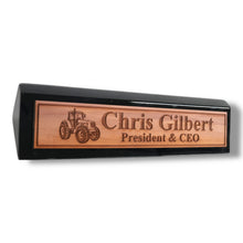 Load image into Gallery viewer, Desk Wedge Name Plate - PERSONALIZED - Tractor - 11 Inches