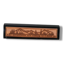 Load image into Gallery viewer, Desk Wedge Name Plate - The Mountains are calling - 11 Inches