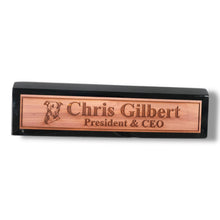 Load image into Gallery viewer, Desk Wedge Name Plate - PERSONALIZED - Pit Bull - 11 Inches