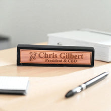 Load image into Gallery viewer, Desk Wedge Name Plate - PERSONALIZED - Pit Bull - 11 Inches