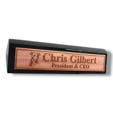 Load image into Gallery viewer, Desk Wedge Name Plate - PERSONALIZED - Pit Bull - 11 Inches