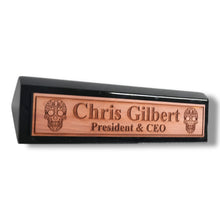 Load image into Gallery viewer, Desk Wedge Name Plate - PERSONALIZED - Sugar Skull - 11 Inches