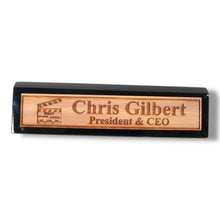 Load image into Gallery viewer, Desk Wedge Name Plate - PERSONALIZED - Worlds most awesome film editor - 11 Inches