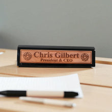 Load image into Gallery viewer, Desk Wedge Name Plate - PERSONALIZED - Demon Trap - 11 Inches