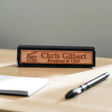 Load image into Gallery viewer, Desk Wedge Name Plate - PERSONALIZED - Worlds most awesome film director - 11 Inches