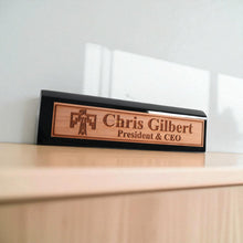 Load image into Gallery viewer, Desk Wedge Name Plate - PERSONALIZED - Thunderbird Native American - 11 Inches