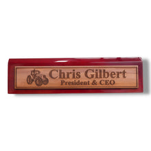 Load image into Gallery viewer, Desk Wedge Name Plate - PERSONALIZED - Tractor - 11 Inches
