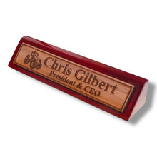 Load image into Gallery viewer, Desk Wedge Name Plate - PERSONALIZED - Tractor - 11 Inches