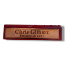 Load image into Gallery viewer, Desk Wedge Name Plate - Personalized Titles and Styles - 11 Inches