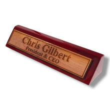Load image into Gallery viewer, Desk Wedge Name Plate - Personalized Titles and Styles - 11 Inches