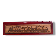 Load image into Gallery viewer, Desk Wedge Name Plate - The Mountains are calling - 11 Inches