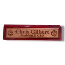 Load image into Gallery viewer, Desk Wedge Name Plate - PERSONALIZED - D20 - 11 Inches
