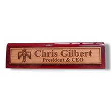 Load image into Gallery viewer, Desk Wedge Name Plate - PERSONALIZED - Thunderbird Native American - 11 Inches