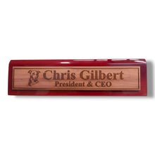 Load image into Gallery viewer, Desk Wedge Name Plate - PERSONALIZED - Pit Bull - 11 Inches
