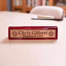 Load image into Gallery viewer, Desk Wedge Name Plate - PERSONALIZED - Demon Trap - 11 Inches