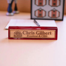 Load image into Gallery viewer, Desk Wedge Name Plate - PERSONALIZED - Happy Halloween - 11 Inches