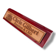 Load image into Gallery viewer, Desk Wedge Name Plate - PERSONALIZED - Happy Halloween - 11 Inches