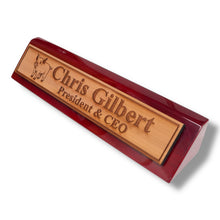 Load image into Gallery viewer, Desk Wedge Name Plate - PERSONALIZED - PIglet - 11 Inches