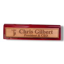 Load image into Gallery viewer, Desk Wedge Name Plate - PERSONALIZED - Lineman - 11 Inches