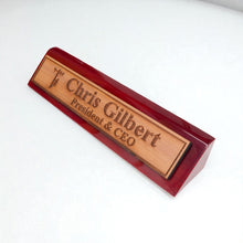 Load image into Gallery viewer, Desk Wedge Name Plate - PERSONALIZED - Lineman - 11 Inches