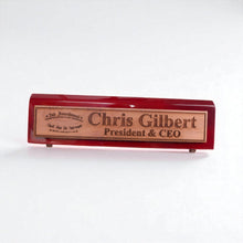 Load image into Gallery viewer, Desk Wedge Name Plate - PERSONALIZED - 2nd Amendment - 11 Inches