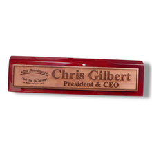 Load image into Gallery viewer, Desk Wedge Name Plate - PERSONALIZED - 2nd Amendment - 11 Inches