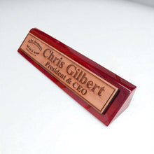 Load image into Gallery viewer, Desk Wedge Name Plate - PERSONALIZED - 2nd Amendment - 11 Inches
