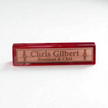 Load image into Gallery viewer, Desk Wedge Name Plate - PERSONALIZED - Alien - 11 Inches