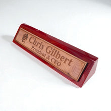 Load image into Gallery viewer, Desk Wedge Name Plate - PERSONALIZED - Flying Dragon - 11 Inches