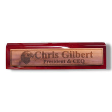 Load image into Gallery viewer, Desk Wedge Name Plate - PERSONALIZED - Eagle - 11 Inches