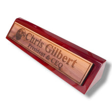 Load image into Gallery viewer, Desk Wedge Name Plate - PERSONALIZED - Eagle - 11 Inches