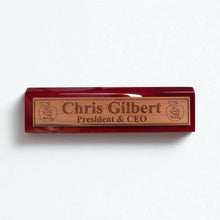 Load image into Gallery viewer, Desk Wedge Name Plate - PERSONALIZED - It takes a big heart to shape little minds - 11 Inches