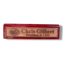 Load image into Gallery viewer, Desk Wedge Name Plate - PERSONALIZED - Noahs Ark - 11 Inches