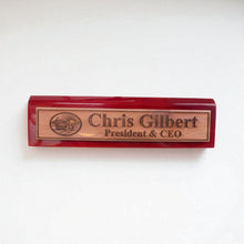 Load image into Gallery viewer, Desk Wedge Name Plate - PERSONALIZED - Noahs Ark - 11 Inches