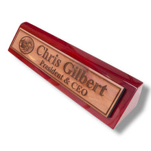 Load image into Gallery viewer, Desk Wedge Name Plate - PERSONALIZED - Noahs Ark - 11 Inches