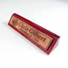 Load image into Gallery viewer, Desk Wedge Name Plate - PERSONALIZED - Noahs Ark - 11 Inches