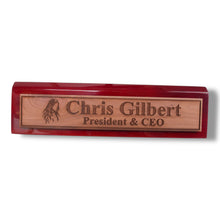 Load image into Gallery viewer, Desk Wedge Name Plate - PERSONALIZED - Native American Indian - 11 Inches