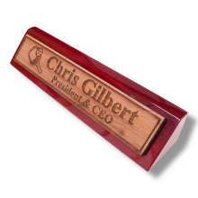 Load image into Gallery viewer, Desk Wedge Name Plate - PERSONALIZED - Pickleball - 11 Inches