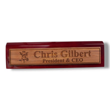 Load image into Gallery viewer, Desk Wedge Name Plate - PERSONALIZED - Giraffe - 11 Inches