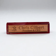 Load image into Gallery viewer, Desk Wedge Name Plate - PERSONALIZED - Giraffe - 11 Inches